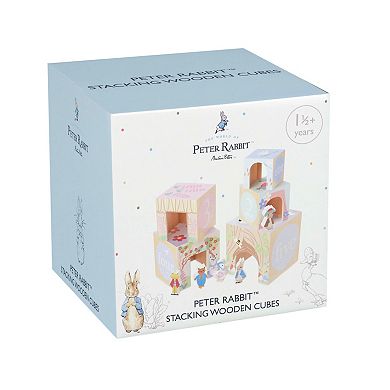 Orange Tree Toys Peter Rabbit 5 Numbered Stack and Play Wooden Cubes