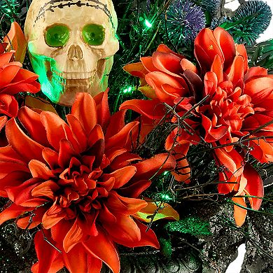 National Tree Company 20-in. LED Boo-tiful Halloween Urn Centerpiece