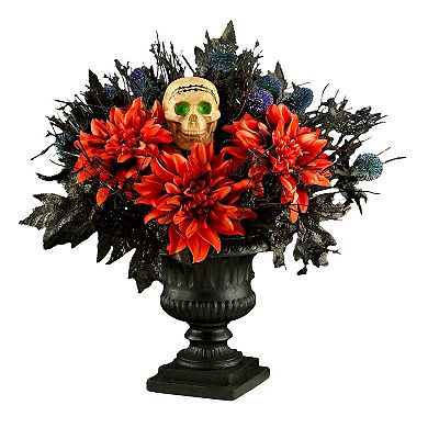 National Tree Company 20-in. LED Boo-tiful Halloween Urn Centerpiece