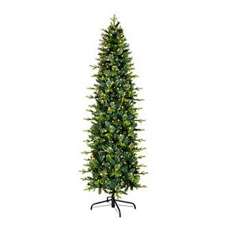 National Tree Company 7.5-ft. Pre-Lit Prancer Fir Pencil Slim Artifical Christmas Tree