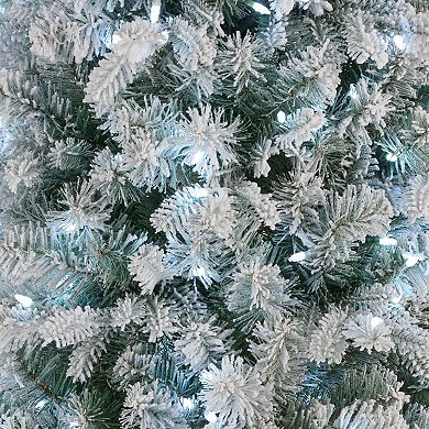 National Tree Company 6-ft. Snowy Comet 400-Light Blue Slim Artificial Christmas Tree