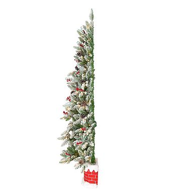 National Tree Company 5-ft. Snowberry Pine 100-Light Artificial Half Christmas Tree