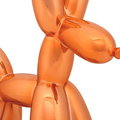 National Tree Company 11-in. Orange Balloon Dog Figurine Table Decor