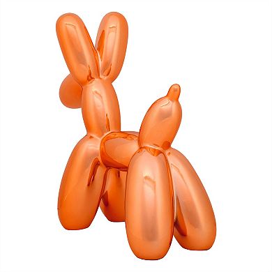 National Tree Company 11-in. Orange Balloon Dog Figurine Table Decor