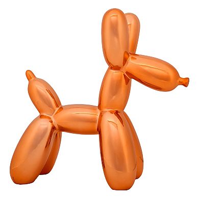 National Tree Company 11-in. Orange Balloon Dog Figurine Table Decor