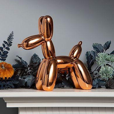 National Tree Company 11-in. Orange Balloon Dog Figurine Table Decor