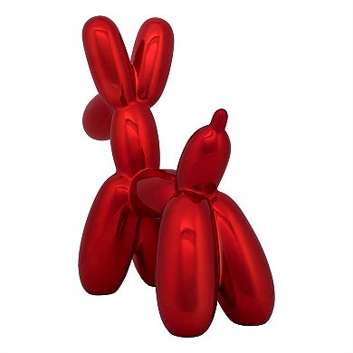 National Tree Company 11-in. Red Balloon Dog Figurine Table Decor