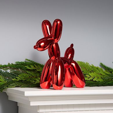 National Tree Company 11-in. Red Balloon Dog Figurine Table Decor