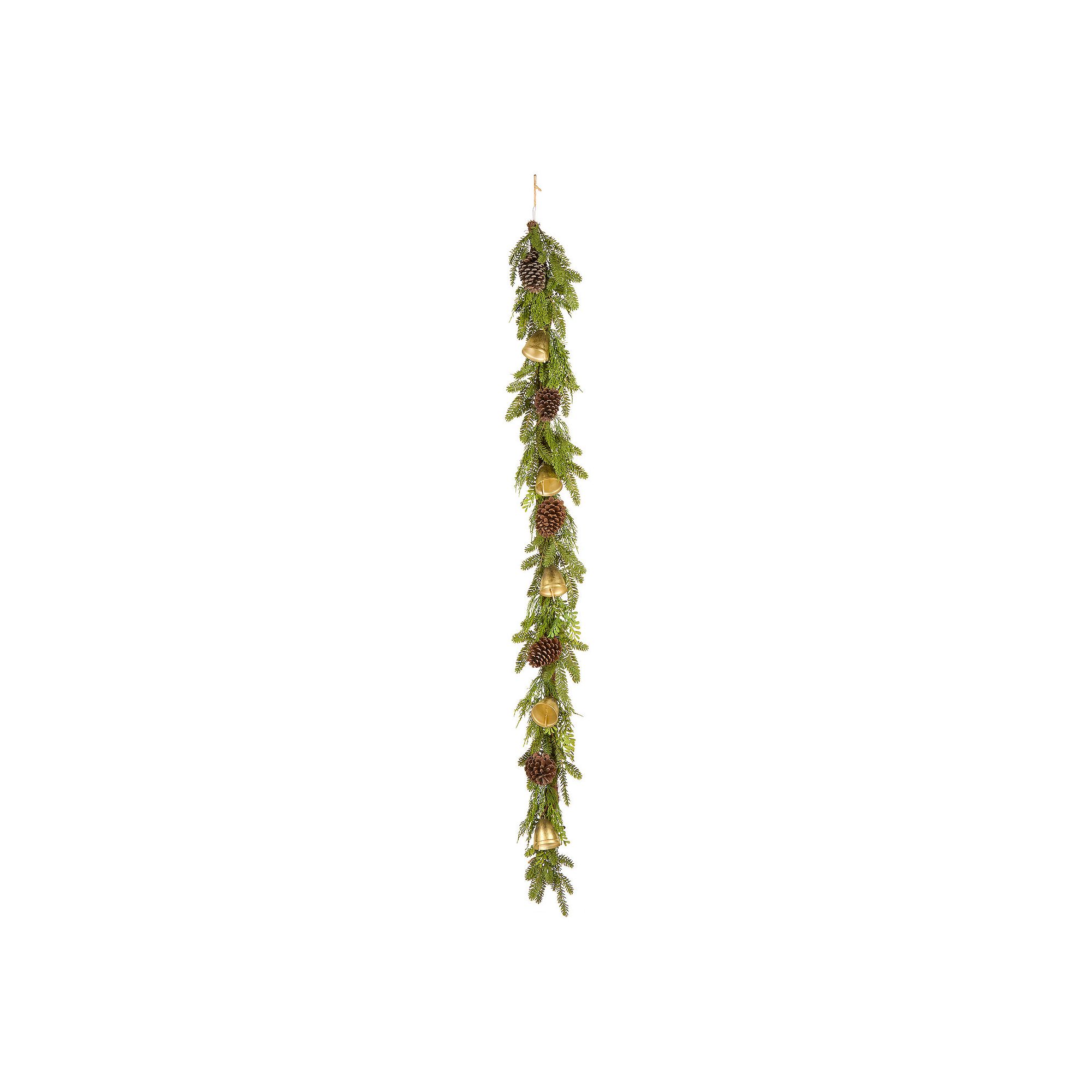 National Tree Company 6-ft. Bells Pine Artificial Christmas Garland, Green