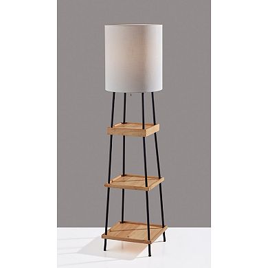 ADESSO Henry Adesso Charge Shelf Floor Lamp