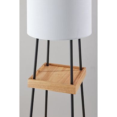 ADESSO Henry Adesso Charge Shelf Floor Lamp