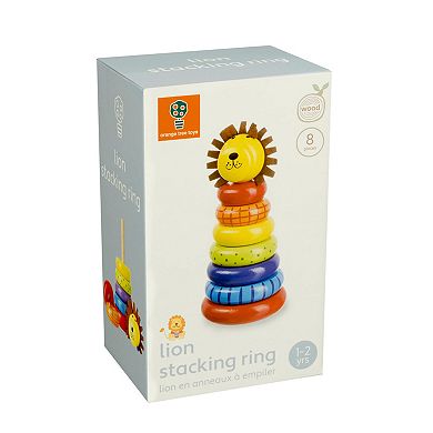 Orange Tree Toys Lion Wooden Stacking Ring