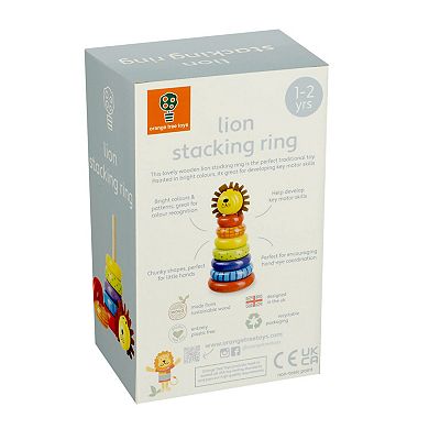 Orange Tree Toys Lion Wooden Stacking Ring