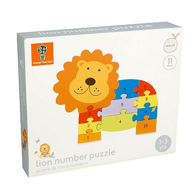 Orange Tree Toys Lion Number Puzzle