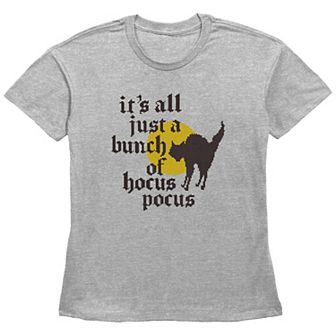 Disney's Hocus Pocus Thackery Binx It's All Just A Bunch Of Hocus Pocus Women's Graphic Tee