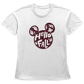 Disney's Mickey Mouse Hello Fall Women's Graphic Tee