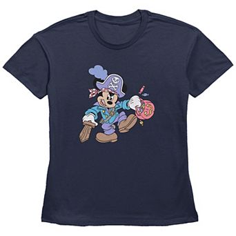 Disney's Mickey Mouse Pirate Trick Or Treater Women's Graphic Tee