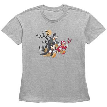 Disney's Mickey Mouse And Friends Trick Or Treaters Women's Graphic Tee