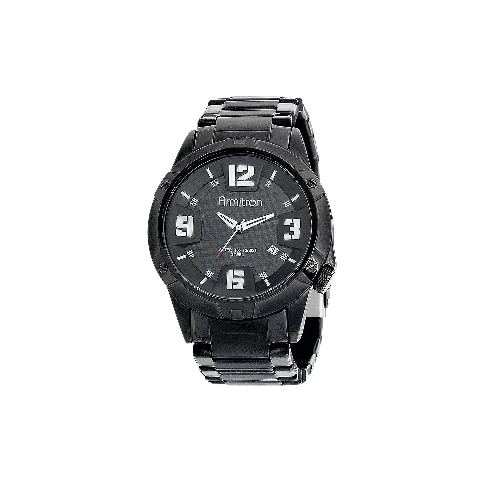 Armitron Mens Stainless Steel Watch - 20/4692BKTI, Size: Large, Black