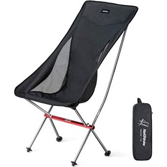 Naturehike Folding Camping Chair High Back Portable Compact Chair Large Heavy Duty 300lbs Adults.