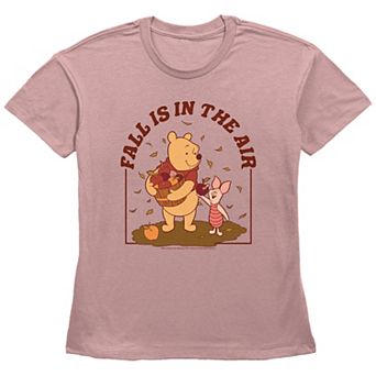 Disney's Winnie The Pooh Fall Is In The Air Women's Graphic Tee
