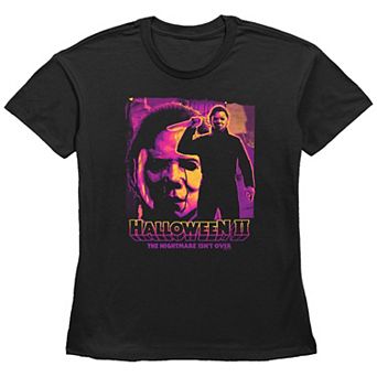 Women's Halloween II Michael Myers The Nightmare Isn't Over Graphic Tee