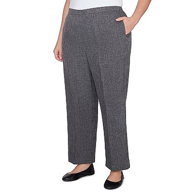 Plus Size Alfred Dunner Comfort Elastic Back Short Length Pants