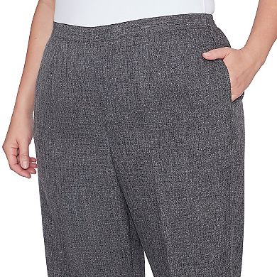 Plus Size Alfred Dunner Comfort Elastic Back Short Length Pants