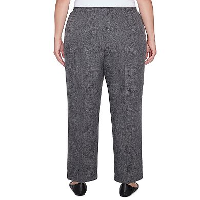 Plus Size Alfred Dunner Comfort Elastic Back Short Length Pants
