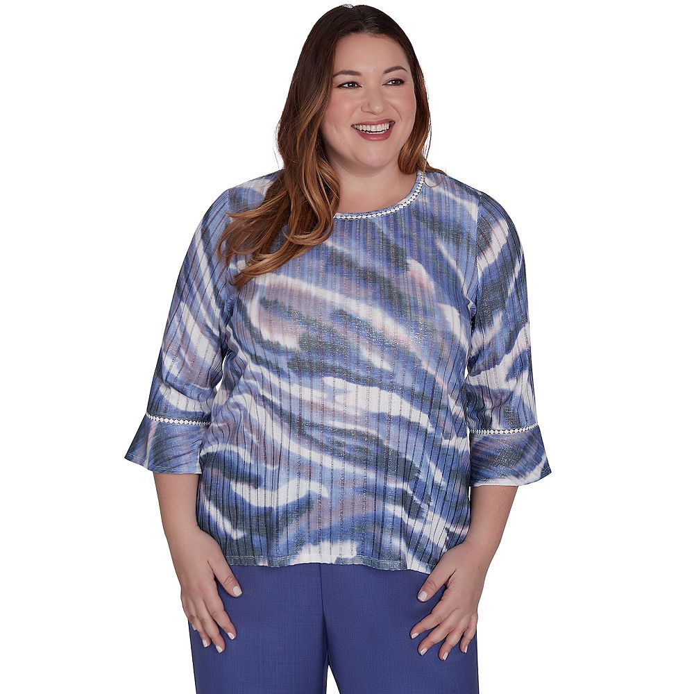 Plus Size Alfred Dunner Watercolor Top