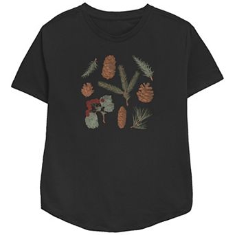 Women's Autumn Pinecones Relaxed Fit Graphic Tee