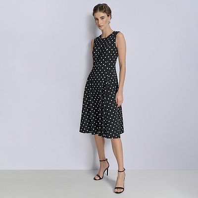 Women's Andrew Marc Sleeveless Fit & Flare Midi Dress