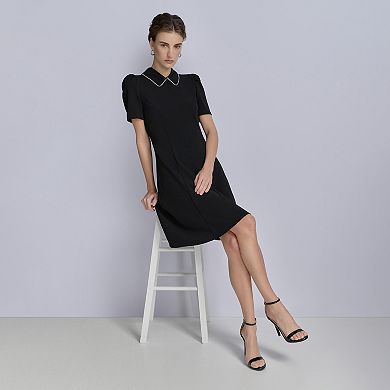 Women's La Nouvelle Renaissance Embellished Collar Fit & Flare Dress