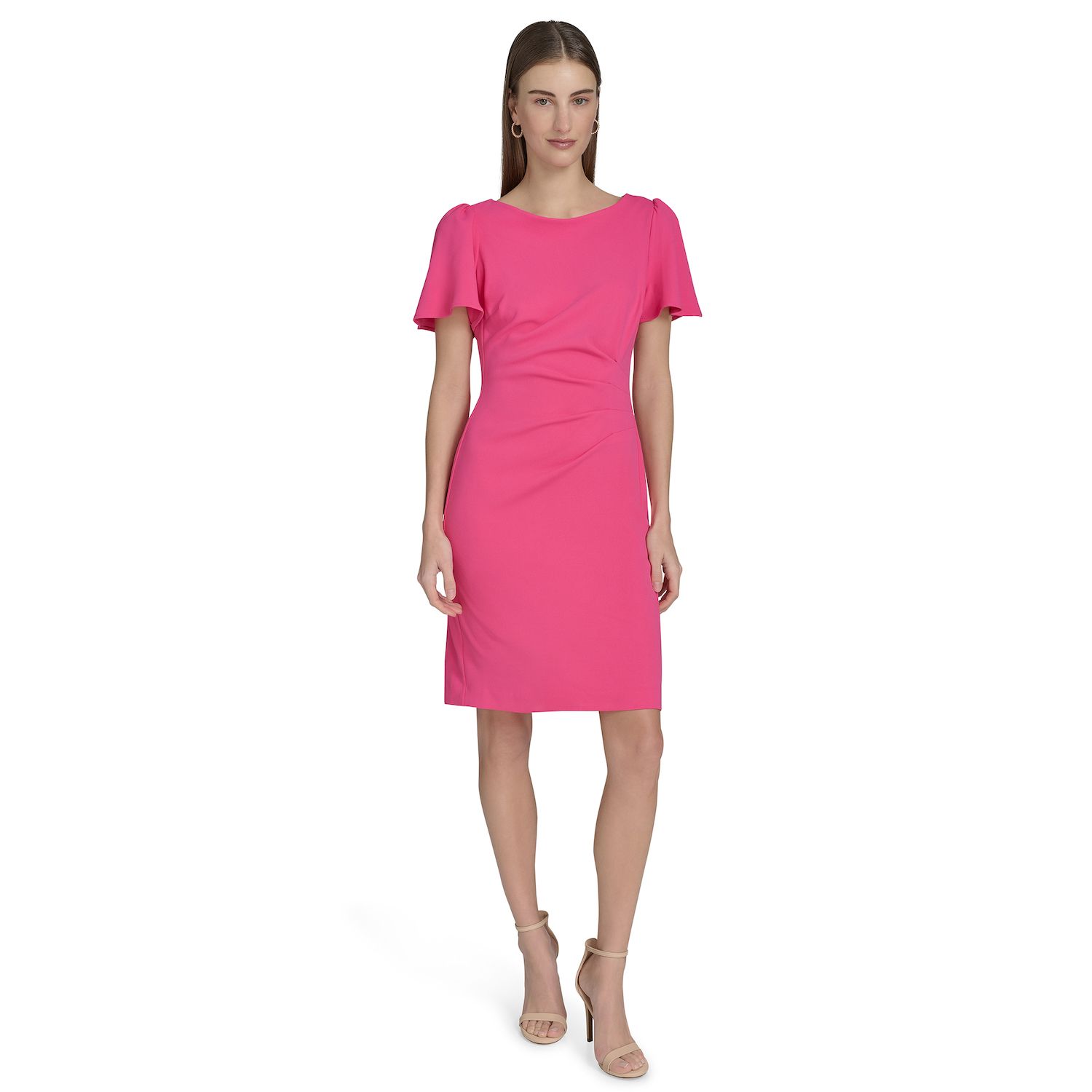 Женские платья La Nouvelle Renaissance Ruched Sleeve Sheath Dress