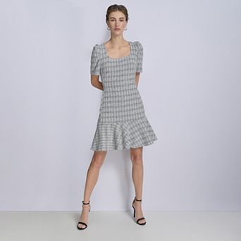 Women's La Nouvelle Renaissance Flounce Tweed Dress