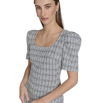 Women's La Nouvelle Renaissance Flounce Tweed Dress
