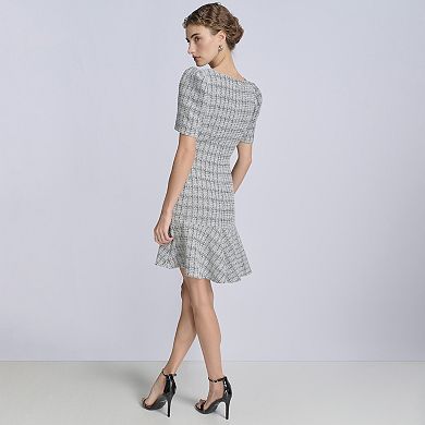Women's La Nouvelle Renaissance Flounce Tweed Dress