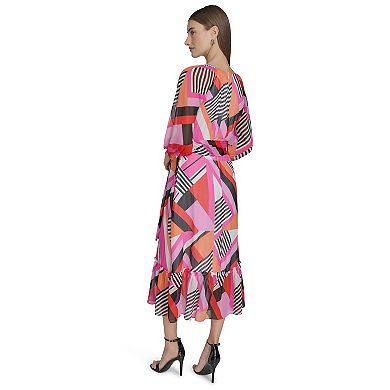 Women's La Nouvelle Renaissance 3/4 Sleeve Midi Dress