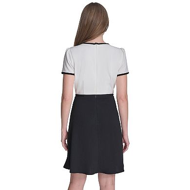 Women's La Nouvelle Renaissance Scoop Neck Short Sleeve Fit & Flare Mini Dress