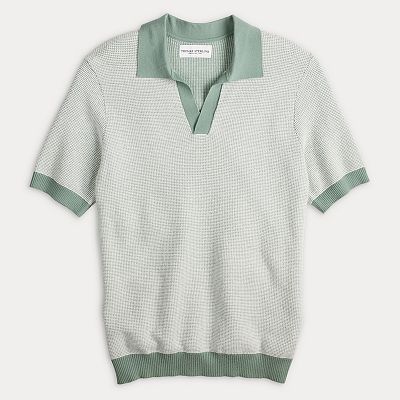Men's Thomas Sterling Short Sleeve Sweater Polo Shirt