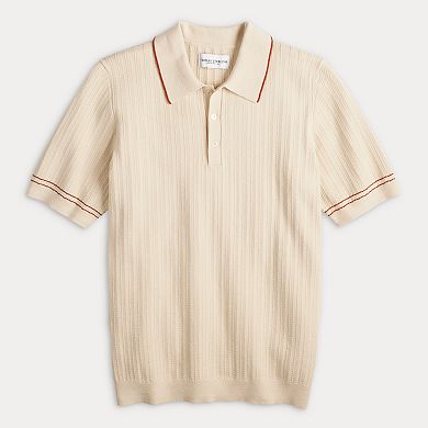 Men's Thomas Sterling Short Sleeve Sweater Polo Shirt