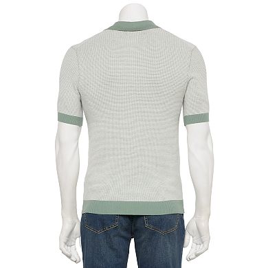 Men's Thomas Sterling Short Sleeve Sweater Polo Shirt