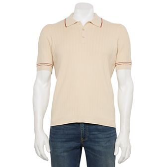 Men's Thomas Sterling Short Sleeve Sweater Polo Shirt