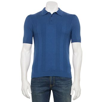 Men's Thomas Sterling Short Sleeve Sweater Polo Shirt
