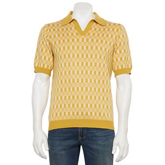 Men's Thomas Sterling Short Sleeve Sweater Polo Shirt