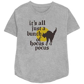 Disney's Hocus Pocus Thackery Binx It's All Just A Bunch Of Hocus Pocus Women's Relaxed Fit Graphic Tee