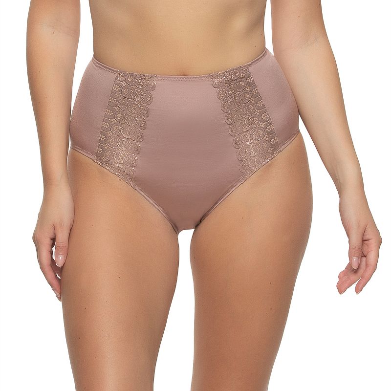 Women's Paramour by Felina Siren High-Waist Brief Panty 645183, Size: Small, Pink  Shimmer