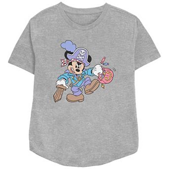 Disney's Mickey Mouse Pirate Trick Or Treater Women's Relaxed Fit Graphic Tee