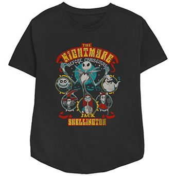 Disney's The Nightmare Before Christmas Halloween Lineup Women's Relaxed Fit Graphic Tee