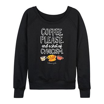 Women's Gilmore Girls Coffee & Cynicism French Terry Long Sleeve Tee